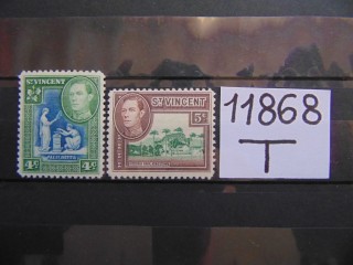 Фото марки Британский Св. Винсент 1949г **