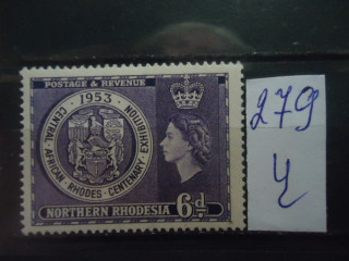 Фото марки Северная Родезия 1953г *