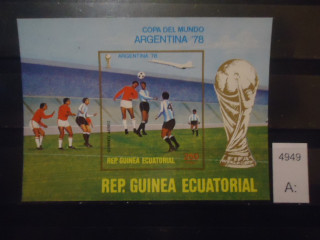 Фото марки Гвинея Экваториальная 1978г блок **