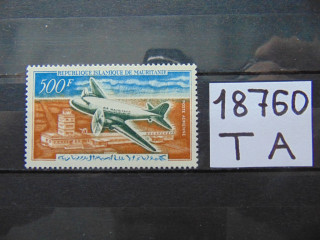 Фото марки Мавритания марка авиапочта 1963г *