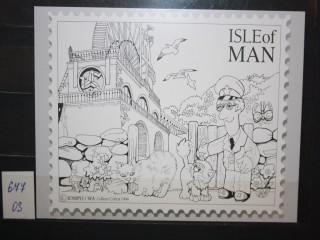 Фото марки Почтовая карточка Остров Мэн серия **