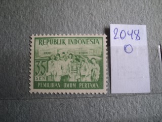 Фото марки Индонезия 1955г *