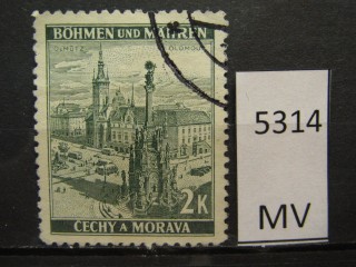Фото марки Германская оккупация Чехословакии 1939г