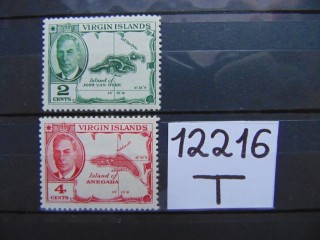 Фото марки Британские Виргинские острова 1952г *