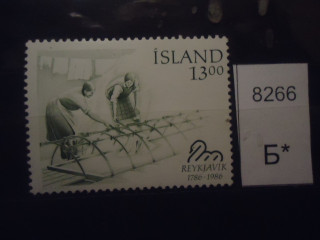Фото марки Исландия 1986г **