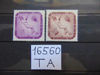 Фото марки Колумбия серия 1957г **