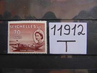 Фото марки Британские Сейшелы 1954г **