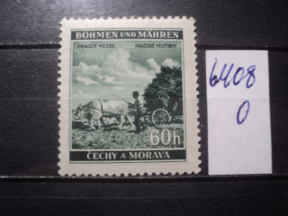 Фото марки Германская оккупация Чехословакии 1941г **