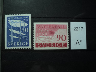 Фото марки Швеция 1959г **