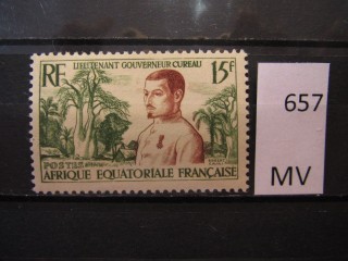 Фото марки Франц. Экваториальная Африка 1954г *