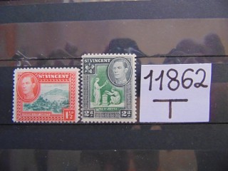 Фото марки Британский Св. Винсент 1938г *