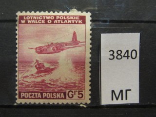 Фото марки Польша 1943г *