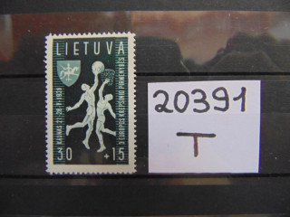 Фото марки Литва 1939г **