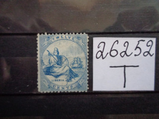 Фото марки Либерия 1860г *