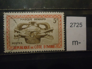 Фото марки Франц. Берег Слоновой Кости 1960г