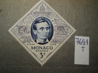Фото марки Монако 1956г **