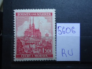 Фото марки Германская оккупация Чехословакии 1944г **
