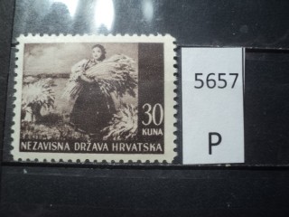 Фото марки Хорватия 1941г **