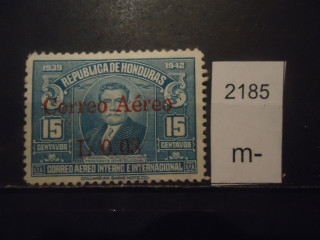 Фото марки Гондурас 1942г надпечатка