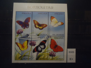 Фото марки Ангола 1998г малый лист **