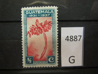 Фото марки Гватемала 1937г *