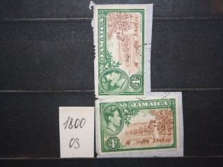 Фото марки Ямайка 1938г вырезка с конверта