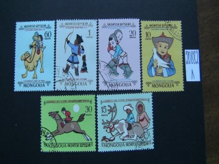 Фото марки Монголия 1966г