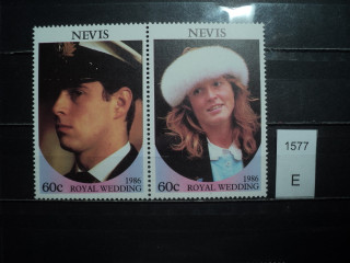 Фото марки Невис сцепка 1986г **