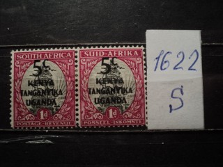Фото марки Брит. Восточная Африка сцепка 1941г *