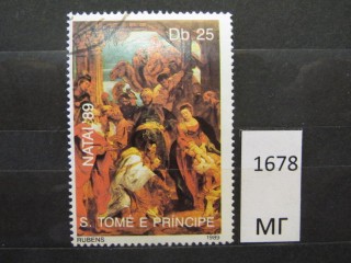 Фото марки Сант Томе 1989г