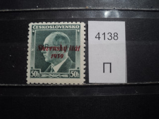 Фото марки Чехословакия 1939г *