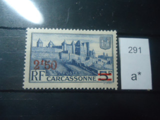Фото марки Франция надпечатка 1941г **