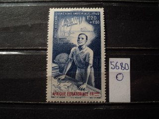 Фото марки Франц. Экватор. Африка 1946г *