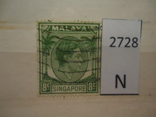 Фото марки Брит. Малайя шт. Сингапур