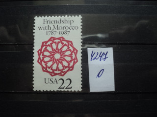 Фото марки США 1987г **