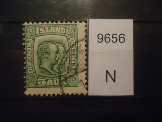 Фото марки Исландия 1907г