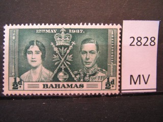 Фото марки Багамы 1937г *