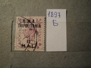 Фото марки Брит. военная почта в Триполитании 1948г