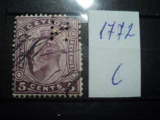 Фото марки Брит. Цейлон 1903г