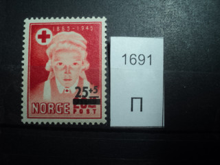Фото марки Норвегия 1948г **
