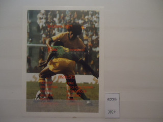 Фото марки Бутан 1982г блок надпечатка **