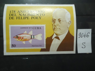Фото марки Куба 1974г блок (7,5€) **