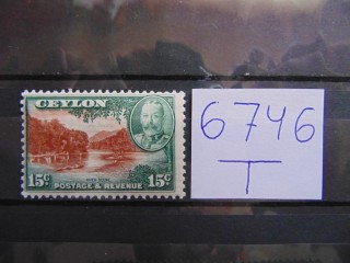 Фото марки Британский Цейлон 1938г **