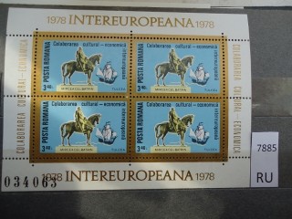 Фото марки Румыния 1978г блок **