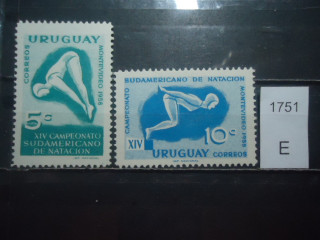 Фото марки Уругвай серия 1958г *