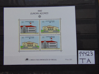 Фото марки Португальские Азоры блок 1990г **