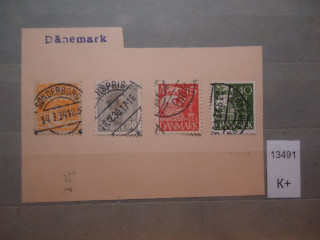 Фото марки Дания вырезка из конверта
