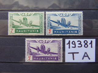 Фото марки Мавритания авиапочта 1942г *