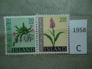 Фото марки Исландия 1968г серия **