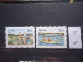 Фото марки Аландские острова серия 1991г **